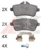 MERCE 0064203320 Brake Pad Set, disc brake